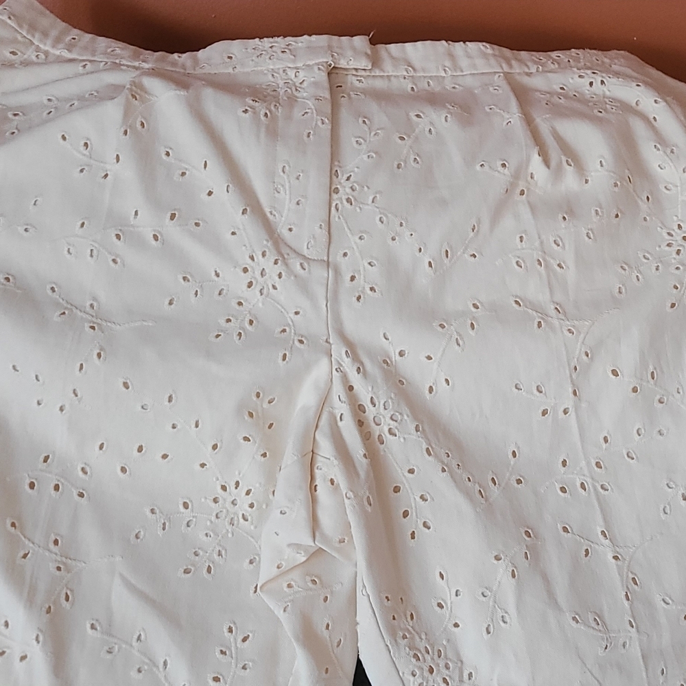 Alfani Eyelet Lined Pants with Front Pockets